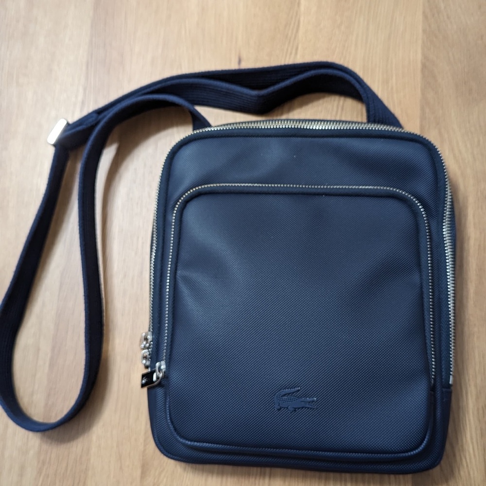 Lacoste Navy Blue Unisex Shoulder Bag